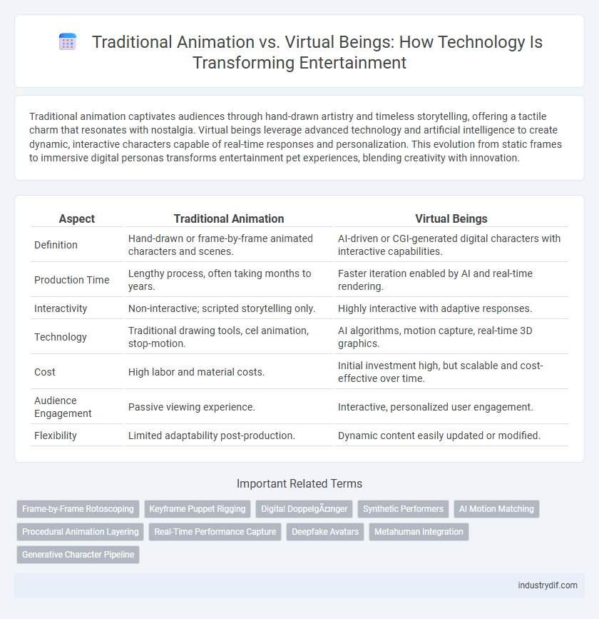 Traditional Animation vs. Virtual Beings: How Technology Is Transforming Entertainment
