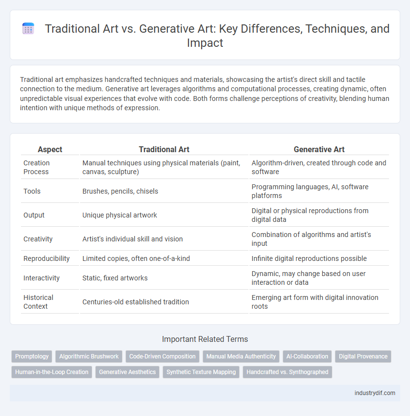 Traditional Art vs. Generative Art: Key Differences, Techniques, and Impact