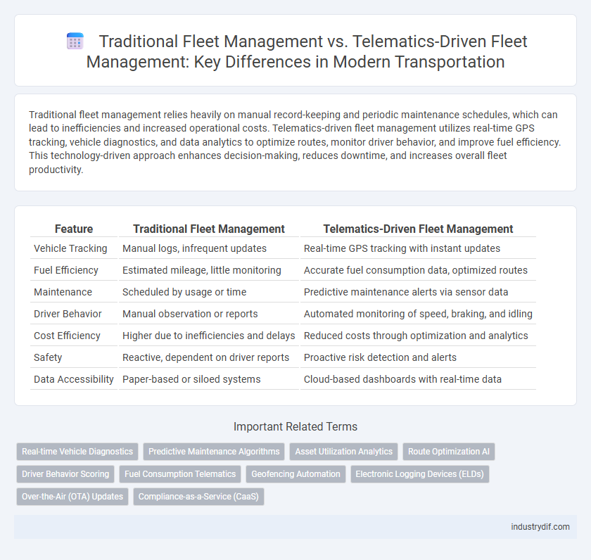 Traditional Fleet Management vs. Telematics-Driven Fleet Management: Key Differences in Modern Transportation