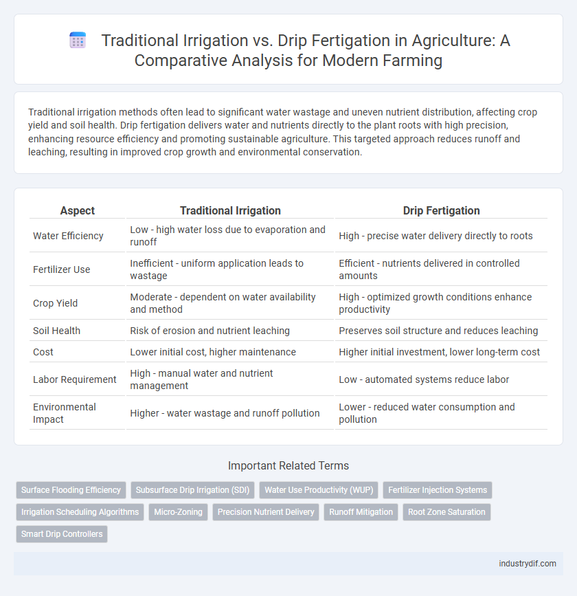 Traditional Irrigation vs. Drip Fertigation in Agriculture: A Comparative Analysis for Modern Farming