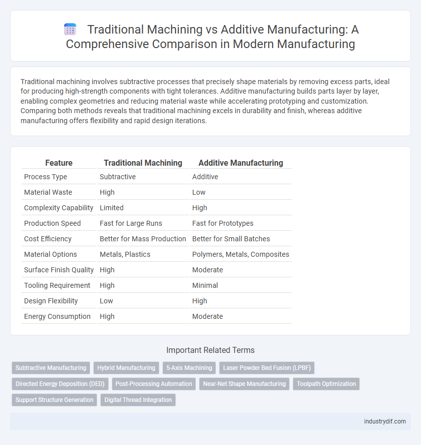Traditional Machining vs Additive Manufacturing: A Comprehensive Comparison in Modern Manufacturing