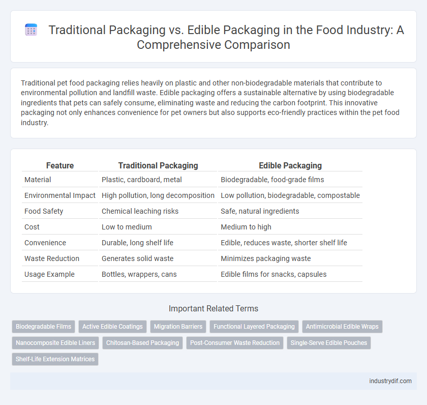 Traditional Packaging vs. Edible Packaging in the Food Industry: A Comprehensive Comparison