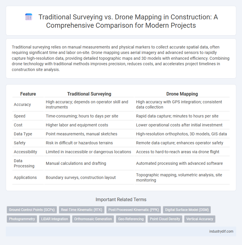 Traditional Surveying vs. Drone Mapping in Construction: A Comprehensive Comparison for Modern Projects