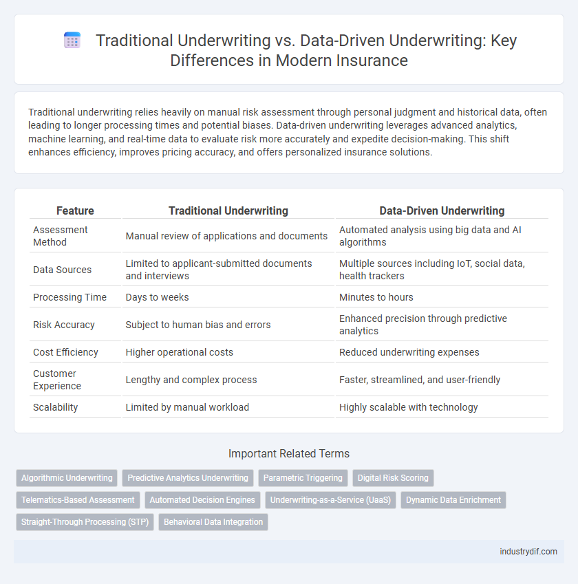 Traditional Underwriting vs. Data-Driven Underwriting: Key Differences in Modern Insurance