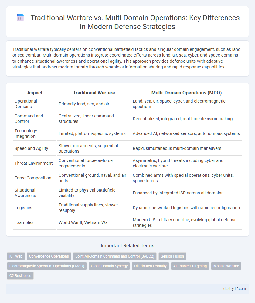 Traditional Warfare vs. Multi-Domain Operations: Key Differences in Modern Defense Strategies