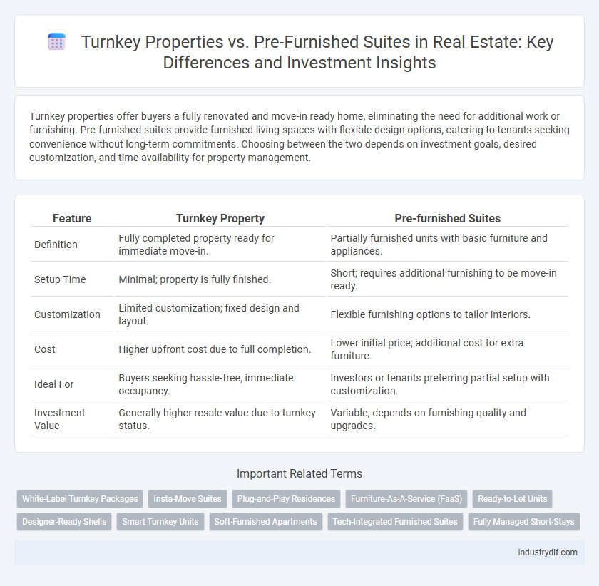 Turnkey Properties vs. Pre-Furnished Suites in Real Estate: Key Differences and Investment Insights