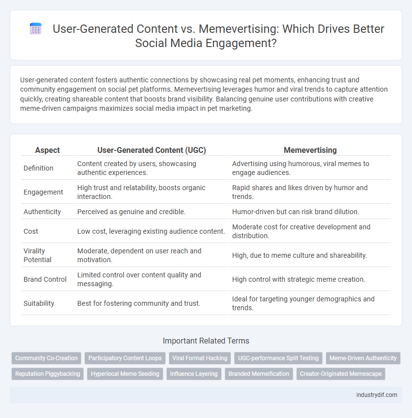 User-Generated Content vs. Memevertising: Which Drives Better Social Media Engagement?