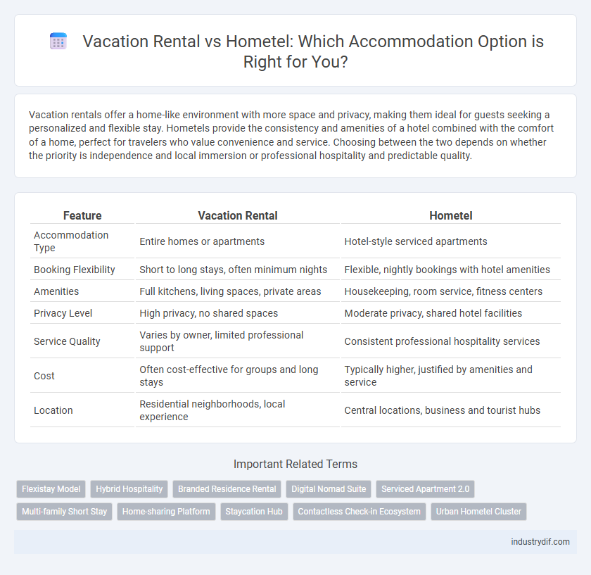 Vacation Rental vs Hometel: Which Accommodation Option is Right for You?