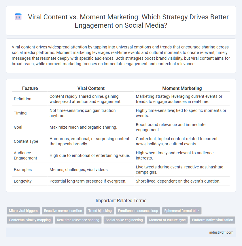 Viral Content vs. Moment Marketing: Which Strategy Drives Better Engagement on Social Media?