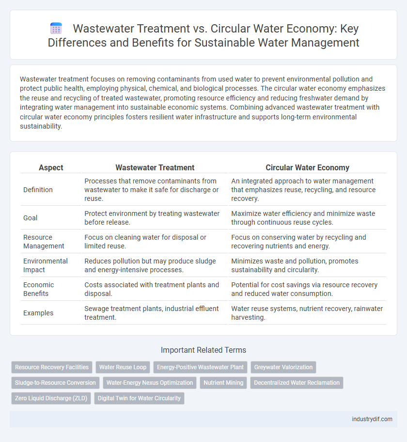Wastewater Treatment vs. Circular Water Economy: Key Differences and Benefits for Sustainable Water Management
