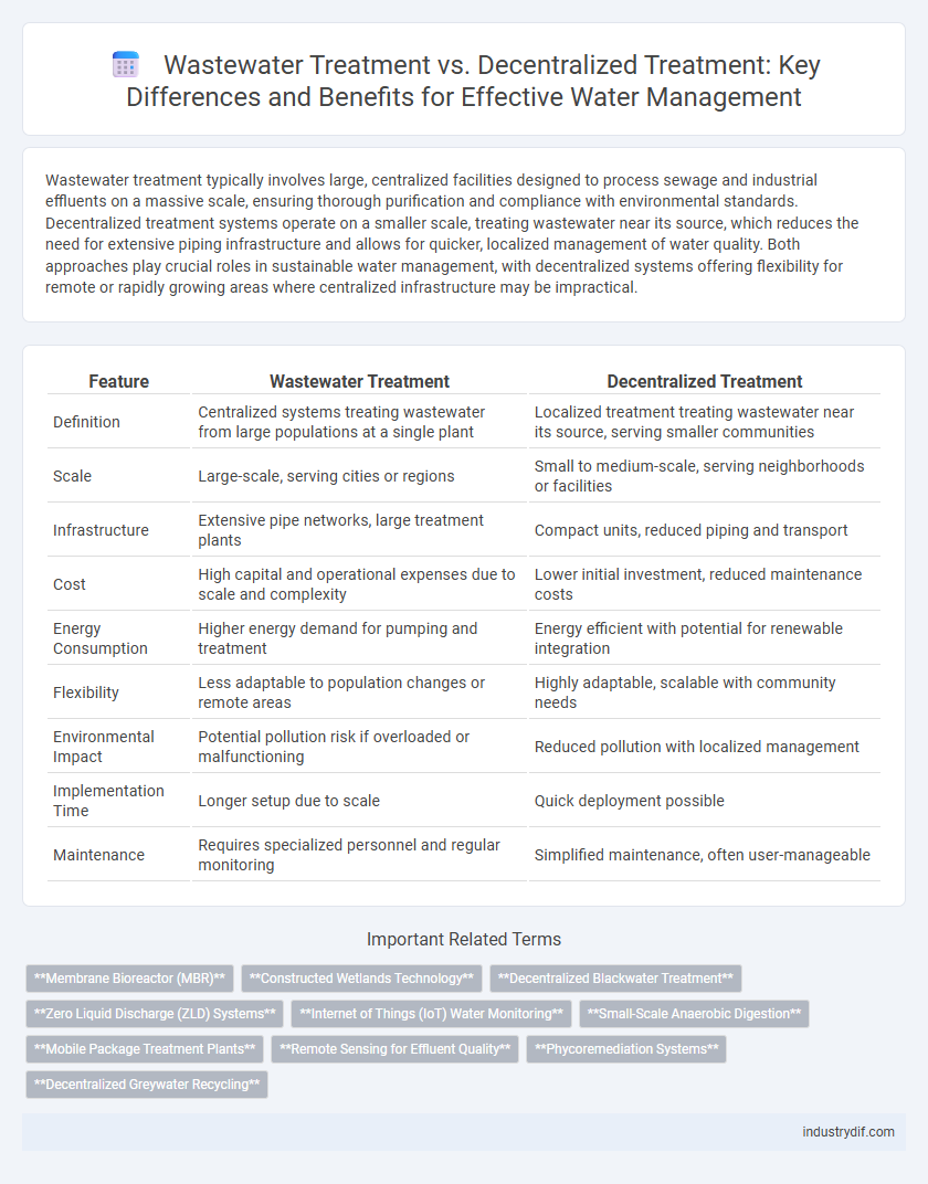 Wastewater Treatment vs. Decentralized Treatment: Key Differences and Benefits for Effective Water Management