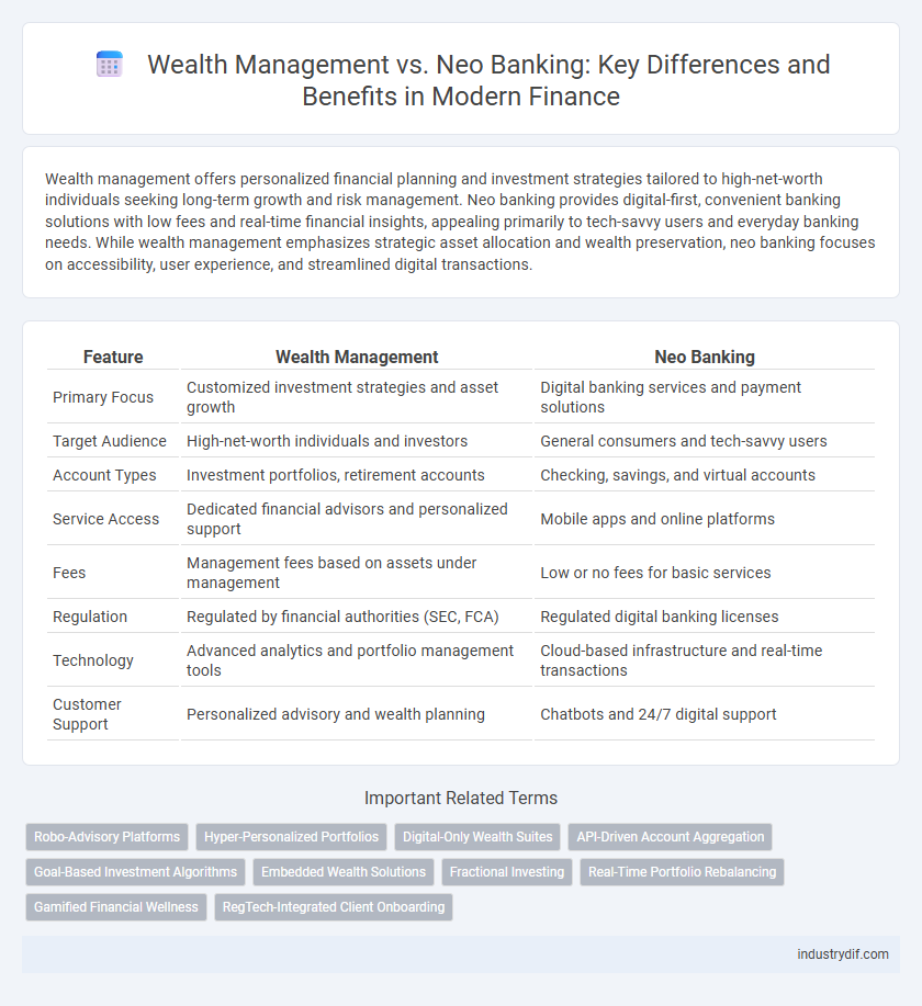 Wealth Management vs. Neo Banking: Key Differences and Benefits in Modern Finance