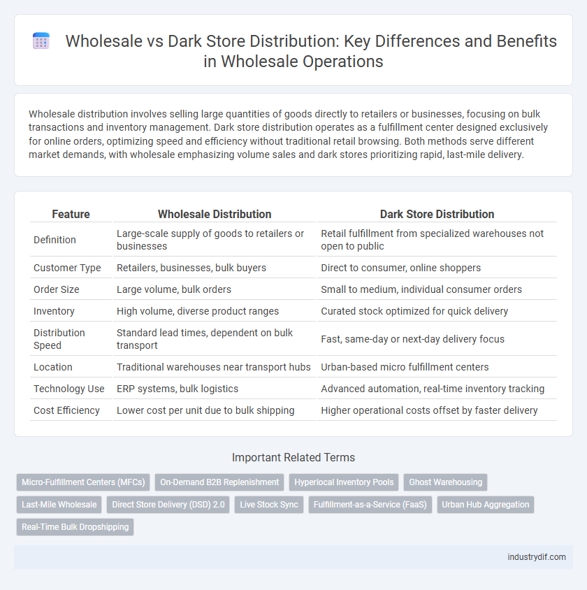 Wholesale vs Dark Store Distribution: Key Differences and Benefits in Wholesale Operations