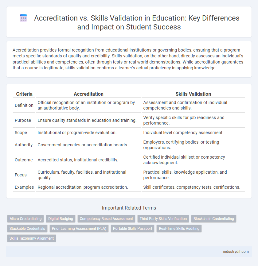 Accreditation vs. Skills Validation in Education: Key Differences and Impact on Student Success