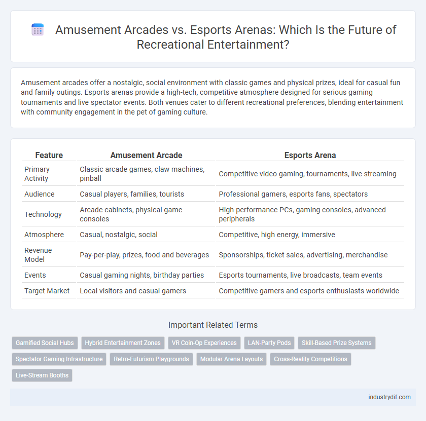 Amusement Arcades vs. Esports Arenas: Which Is the Future of Recreational Entertainment?