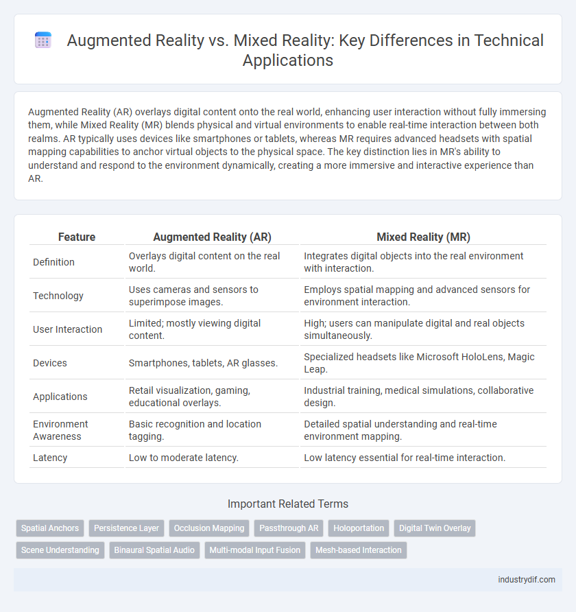 Augmented Reality vs. Mixed Reality: Key Differences in Technical Applications