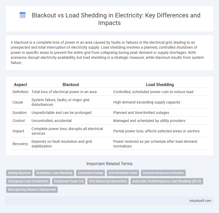 Blackout vs Load Shedding in Electricity: Key Differences and Impacts