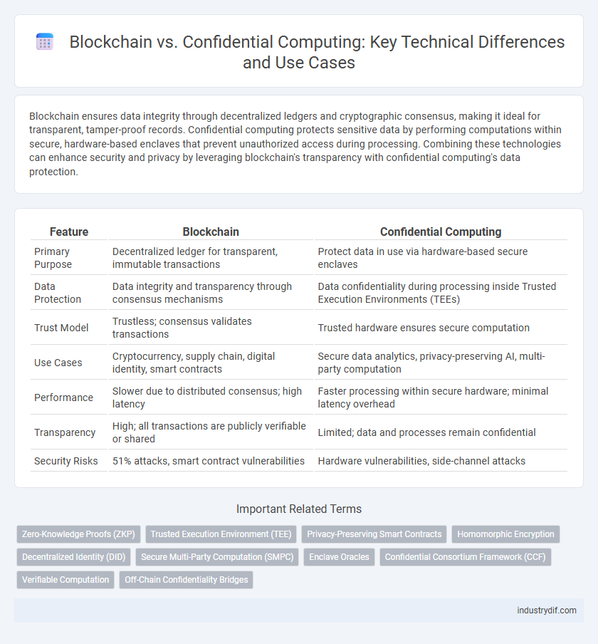 Blockchain vs. Confidential Computing: Key Technical Differences and Use Cases