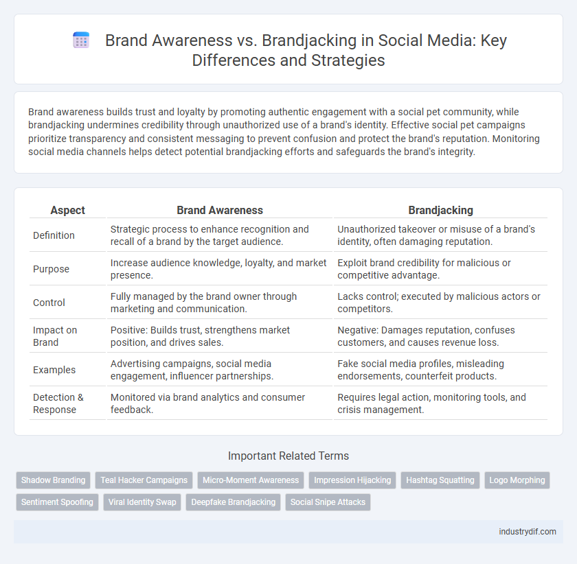 Brand Awareness vs. Brandjacking in Social Media: Key Differences and Strategies