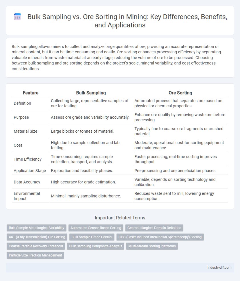 Bulk Sampling vs. Ore Sorting in Mining: Key Differences, Benefits, and Applications