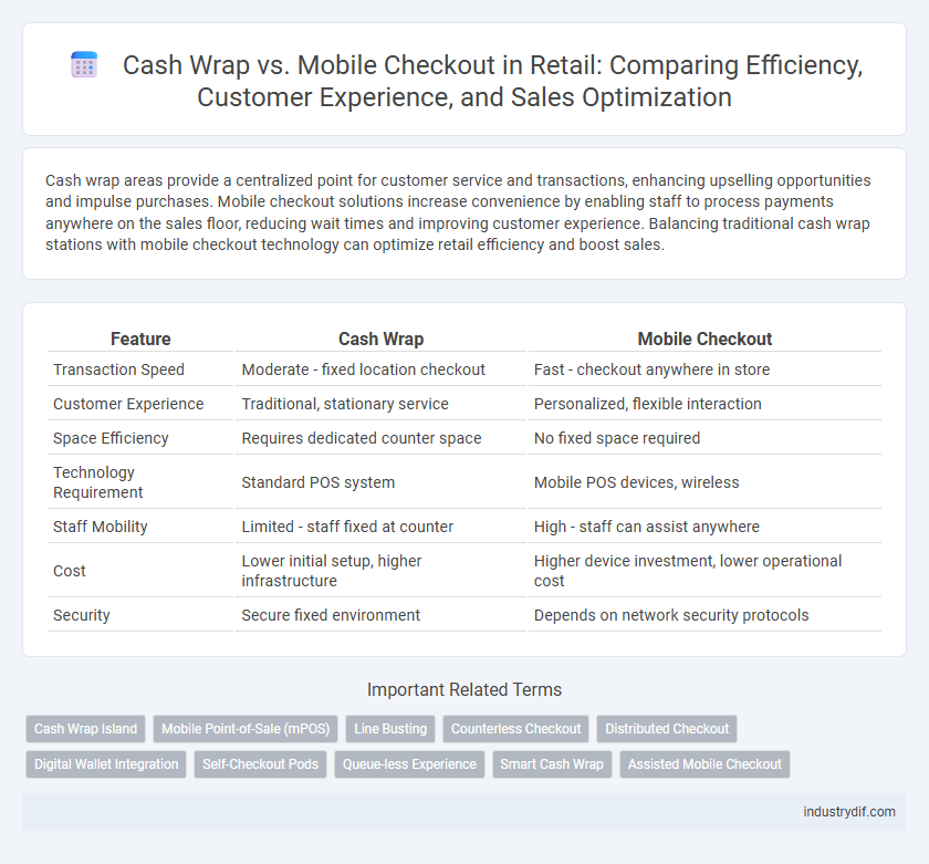 Cash Wrap vs. Mobile Checkout in Retail: Comparing Efficiency, Customer Experience, and Sales Optimization