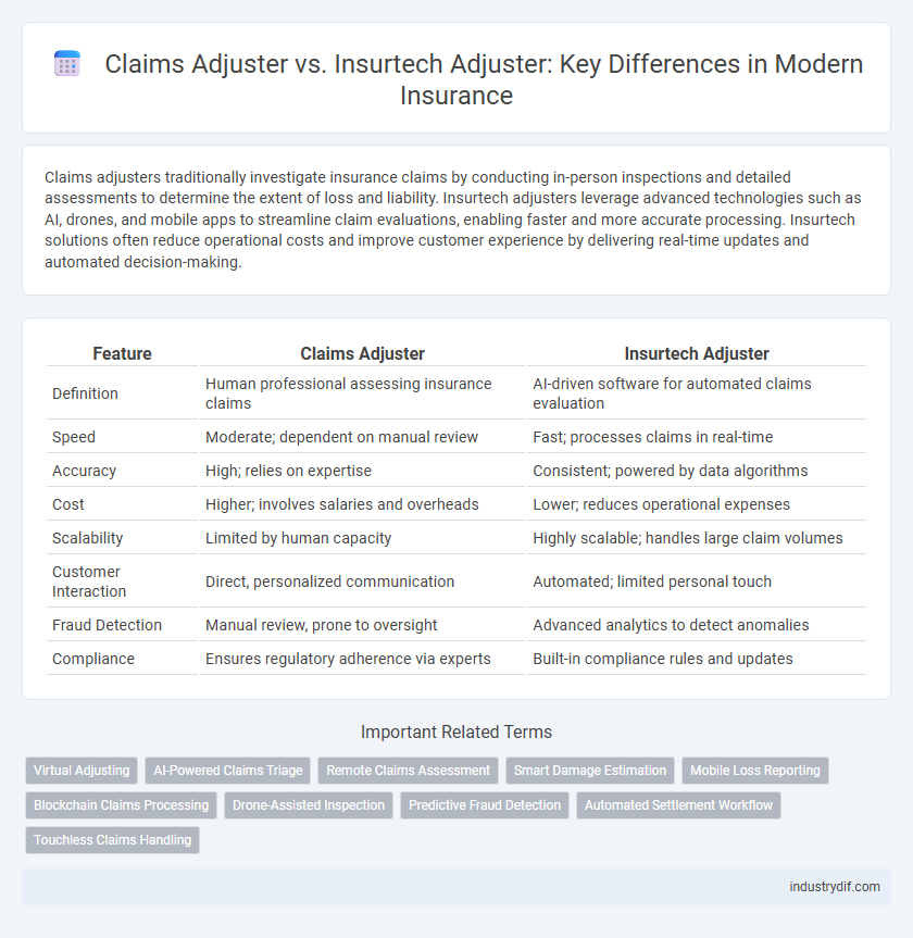 Claims Adjuster vs. Insurtech Adjuster: Key Differences in Modern Insurance