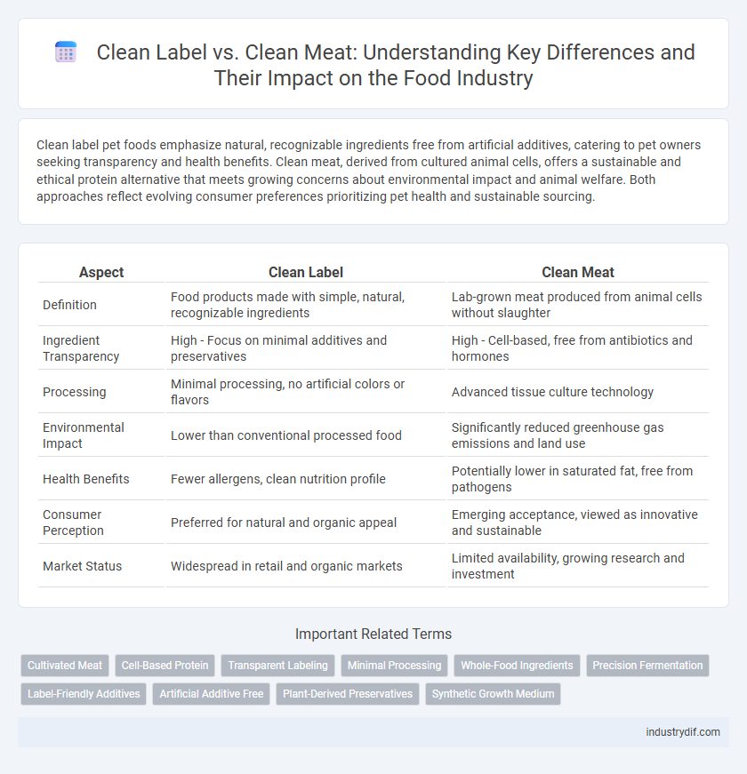 Clean Label vs. Clean Meat: Understanding Key Differences and Their Impact on the Food Industry