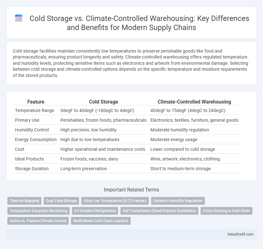 Cold Storage vs. Climate-Controlled Warehousing: Key Differences and Benefits for Modern Supply Chains