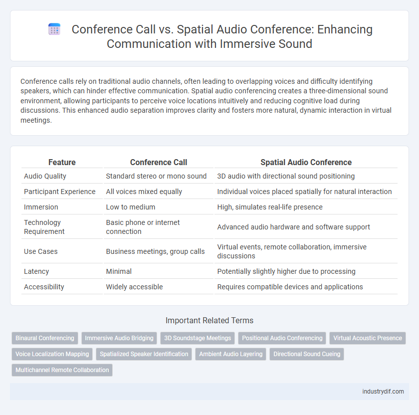 Conference Call vs. Spatial Audio Conference: Enhancing Communication with Immersive Sound