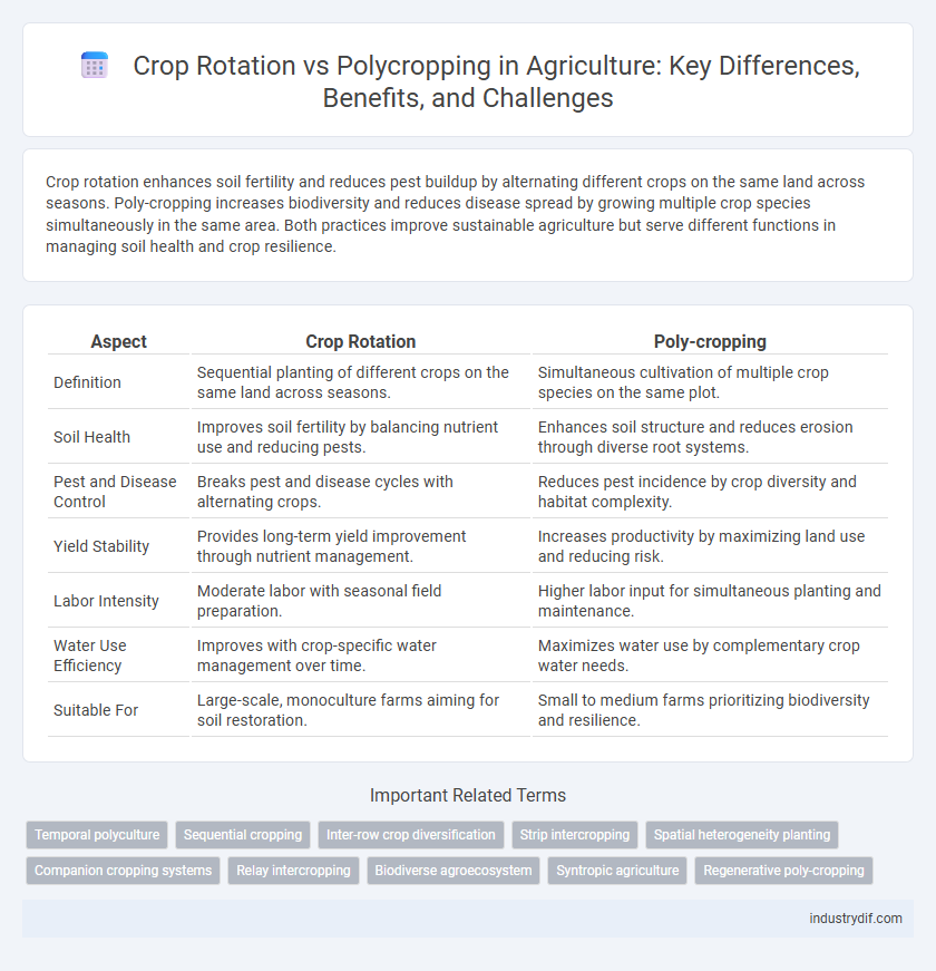 Crop Rotation vs Polycropping in Agriculture: Key Differences, Benefits, and Challenges