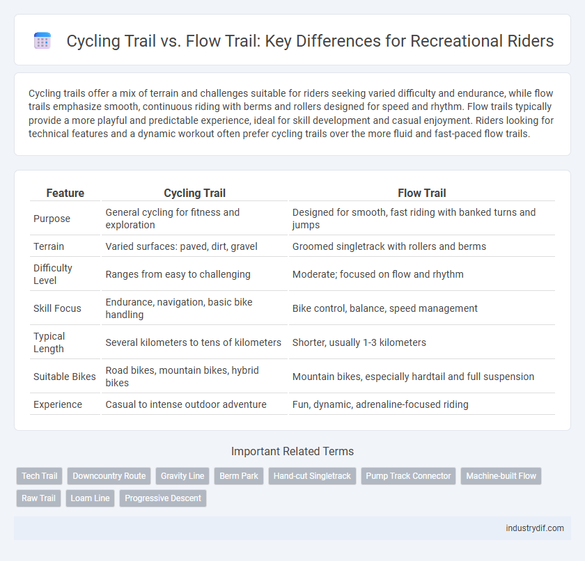 Cycling Trail vs. Flow Trail: Key Differences for Recreational Riders
