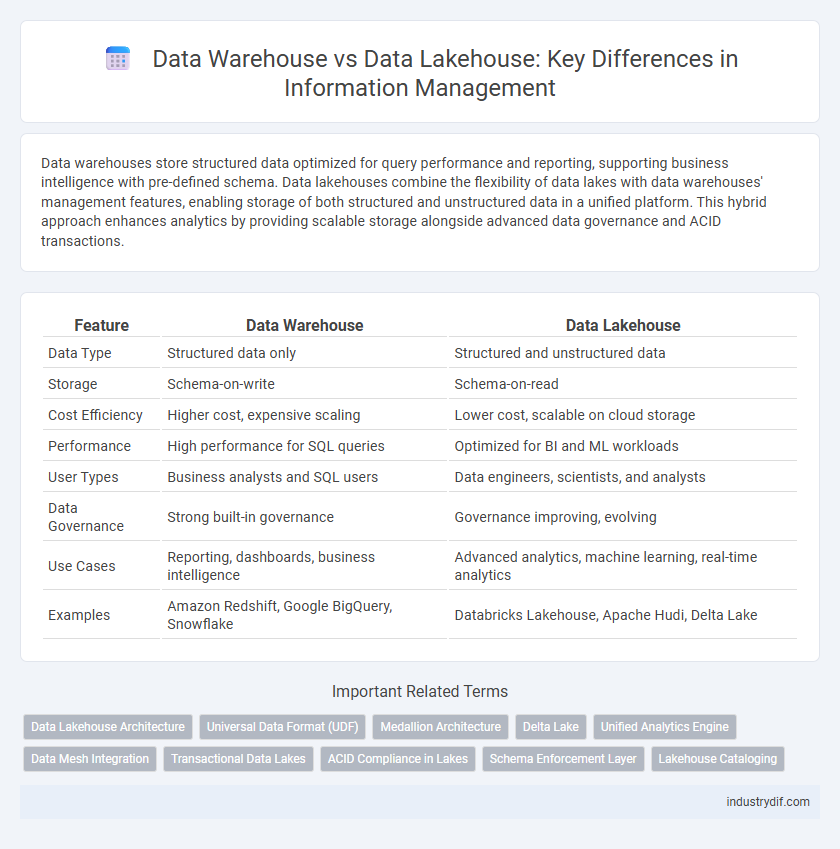 Data Warehouse vs Data Lakehouse: Key Differences in Information Management