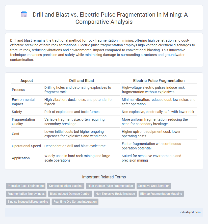 Drill and Blast vs. Electric Pulse Fragmentation in Mining: A Comparative Analysis