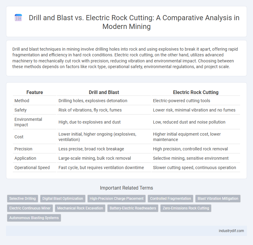Drill and Blast vs. Electric Rock Cutting: A Comparative Analysis in Modern Mining