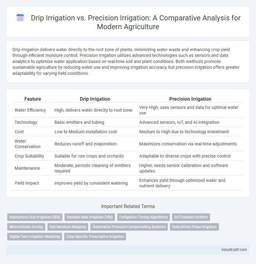Drip Irrigation vs. Precision Irrigation: A Comparative Analysis for Modern Agriculture