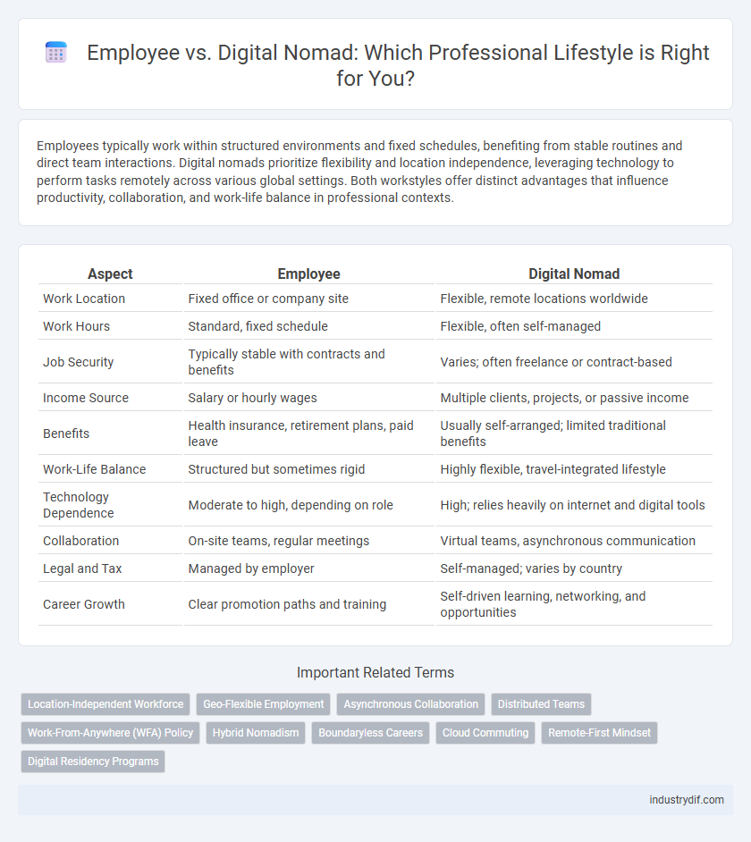 Employee vs. Digital Nomad: Which Professional Lifestyle is Right for You?