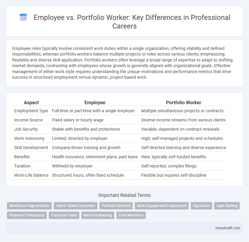 Employee vs. Portfolio Worker: Key Differences in Professional Careers