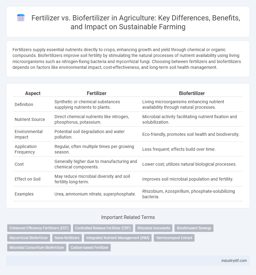 Fertilizer vs. Biofertilizer in Agriculture: Key Differences, Benefits, and Impact on Sustainable Farming