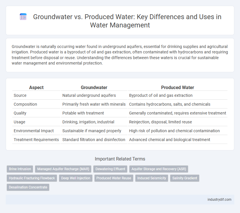 Groundwater vs. Produced Water: Key Differences and Uses in Water Management