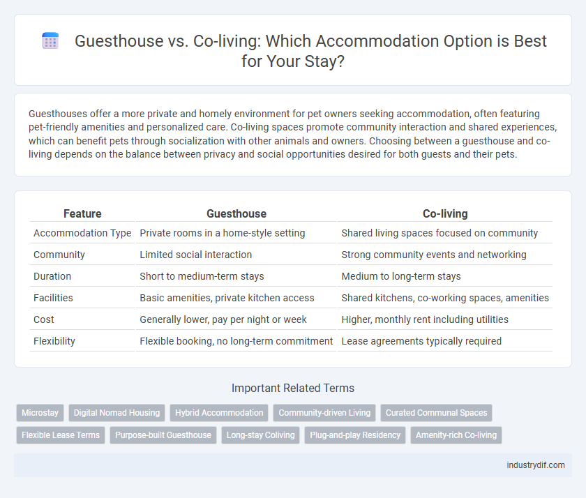 Guesthouse vs. Co-living: Which Accommodation Option is Best for Your Stay?
