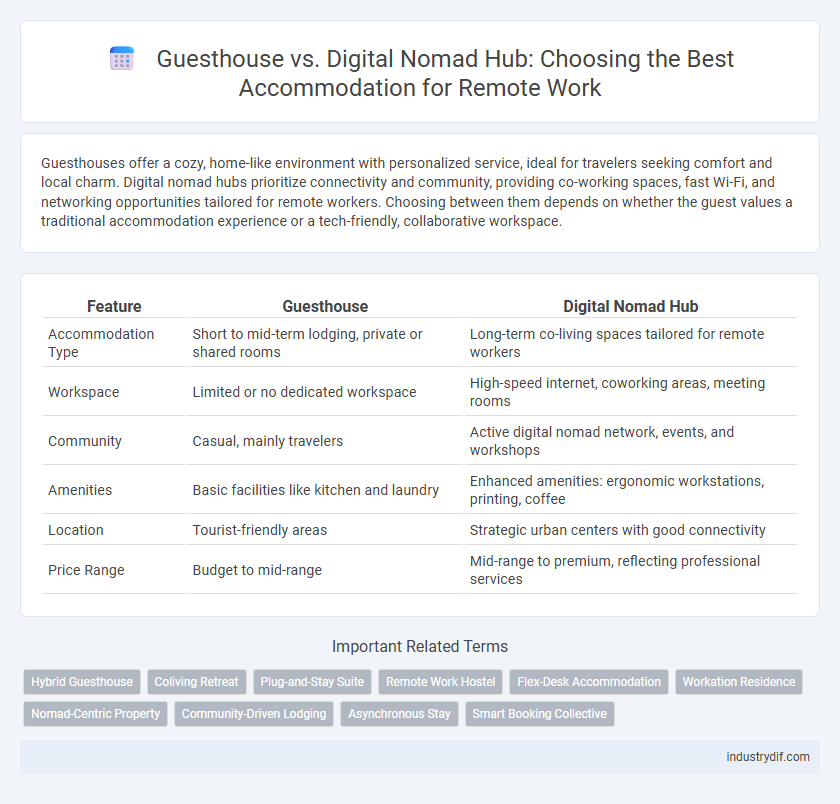 Guesthouse vs. Digital Nomad Hub: Choosing the Best Accommodation for Remote Work