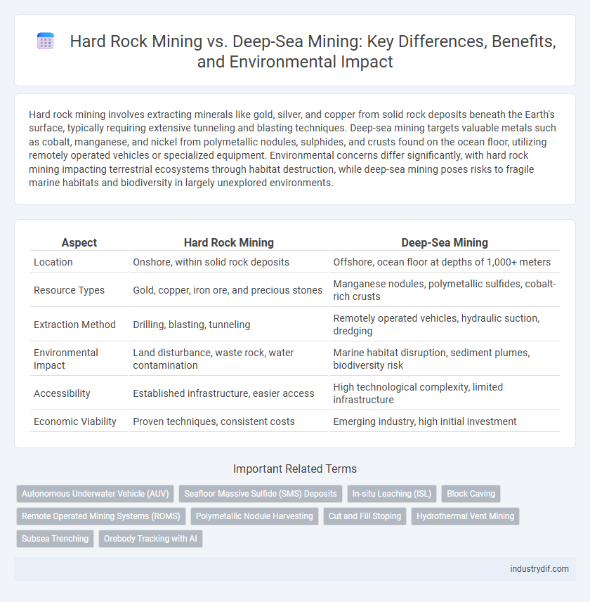 Hard Rock Mining vs. Deep-Sea Mining: Key Differences, Benefits, and Environmental Impact