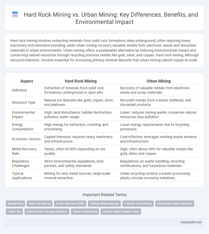 Hard Rock Mining vs. Urban Mining: Key Differences, Benefits, and Environmental Impact