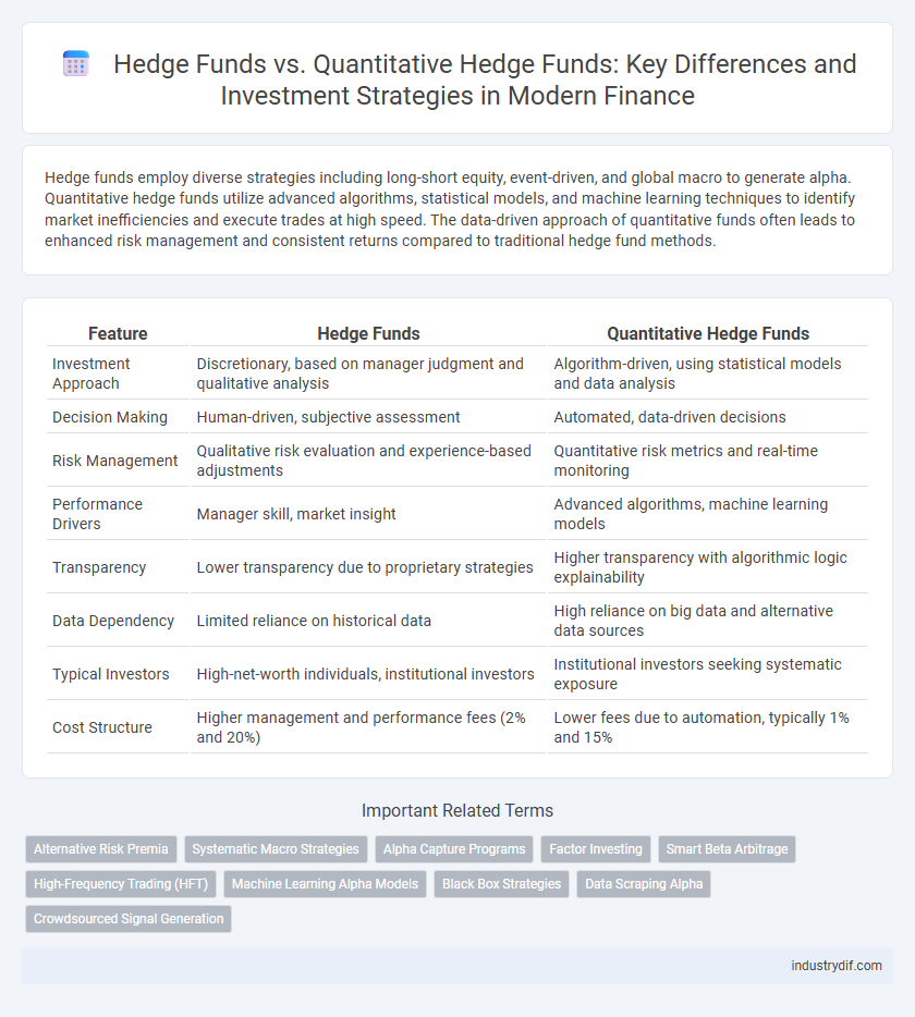 Hedge Funds vs. Quantitative Hedge Funds: Key Differences and Investment Strategies in Modern Finance
