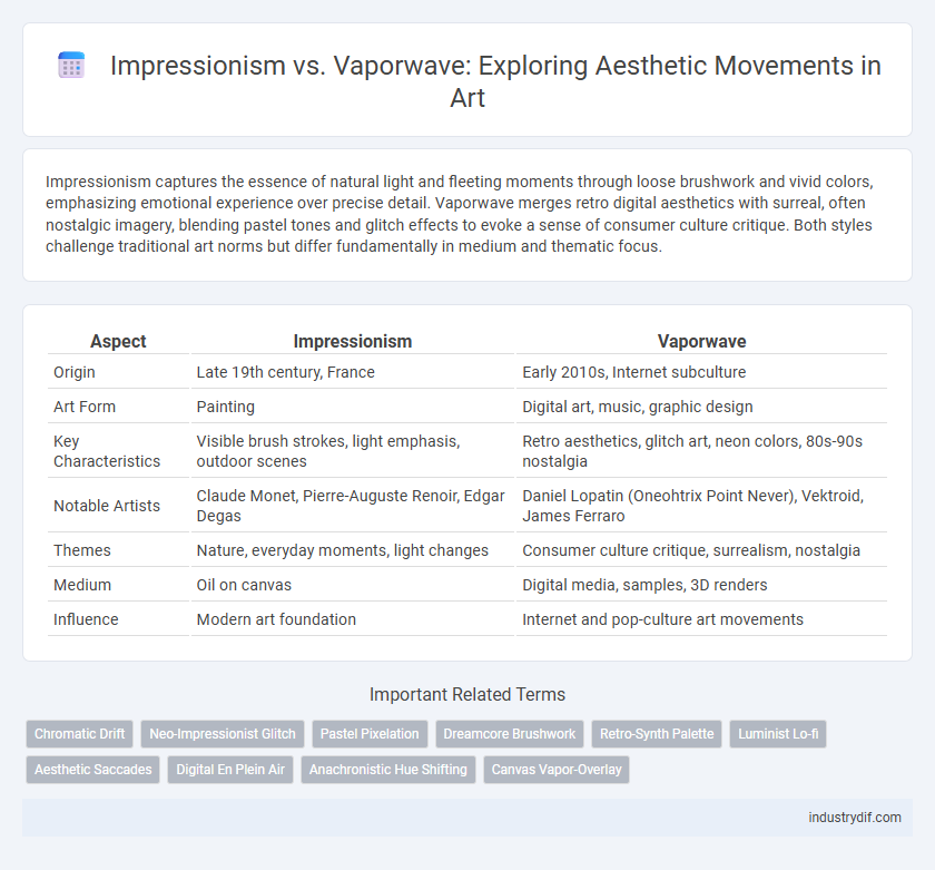 Impressionism vs. Vaporwave: Exploring Aesthetic Movements in Art
