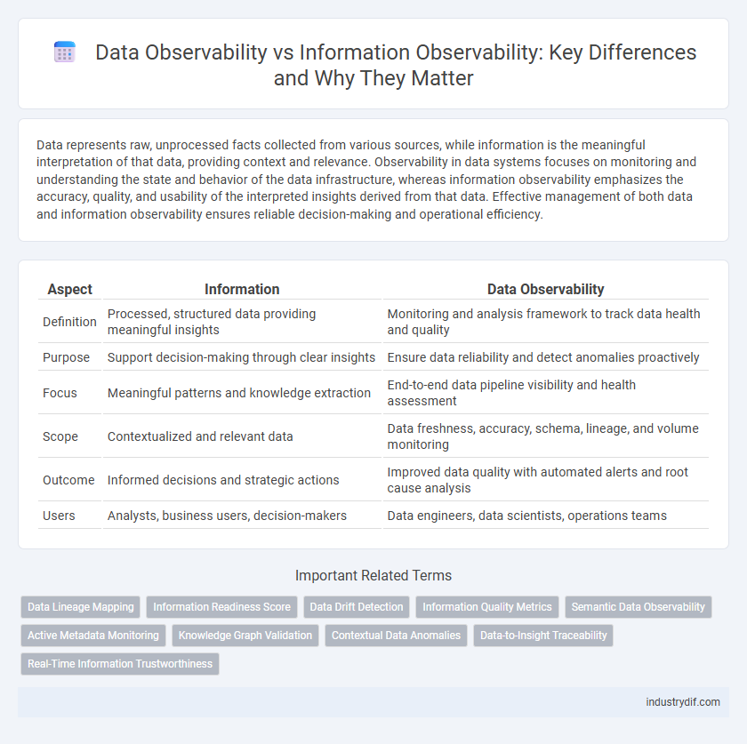 Data Observability vs Information Observability: Key Differences and Why They Matter