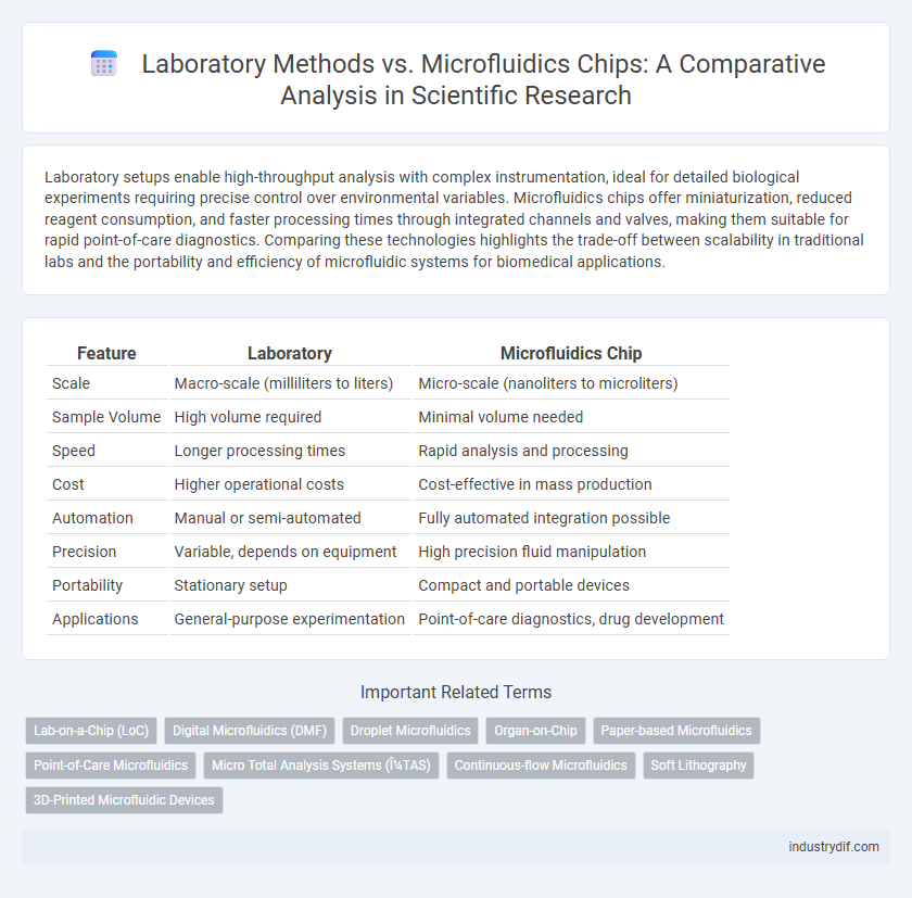 Laboratory Methods vs. Microfluidics Chips: A Comparative Analysis in Scientific Research