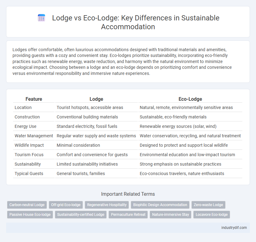 Lodge vs Eco-Lodge: Key Differences in Sustainable Accommodation