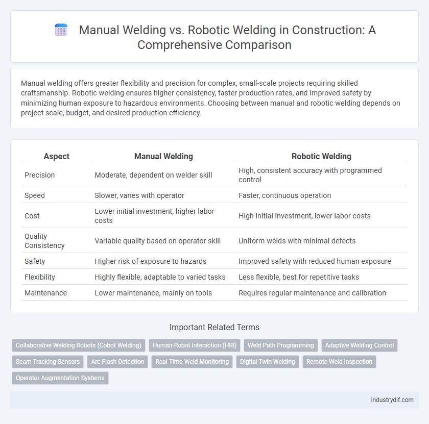 Manual Welding vs. Robotic Welding in Construction: A Comprehensive Comparison