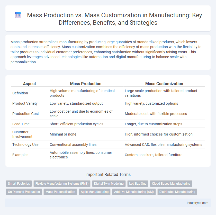 Mass Production vs. Mass Customization in Manufacturing: Key Differences, Benefits, and Strategies
